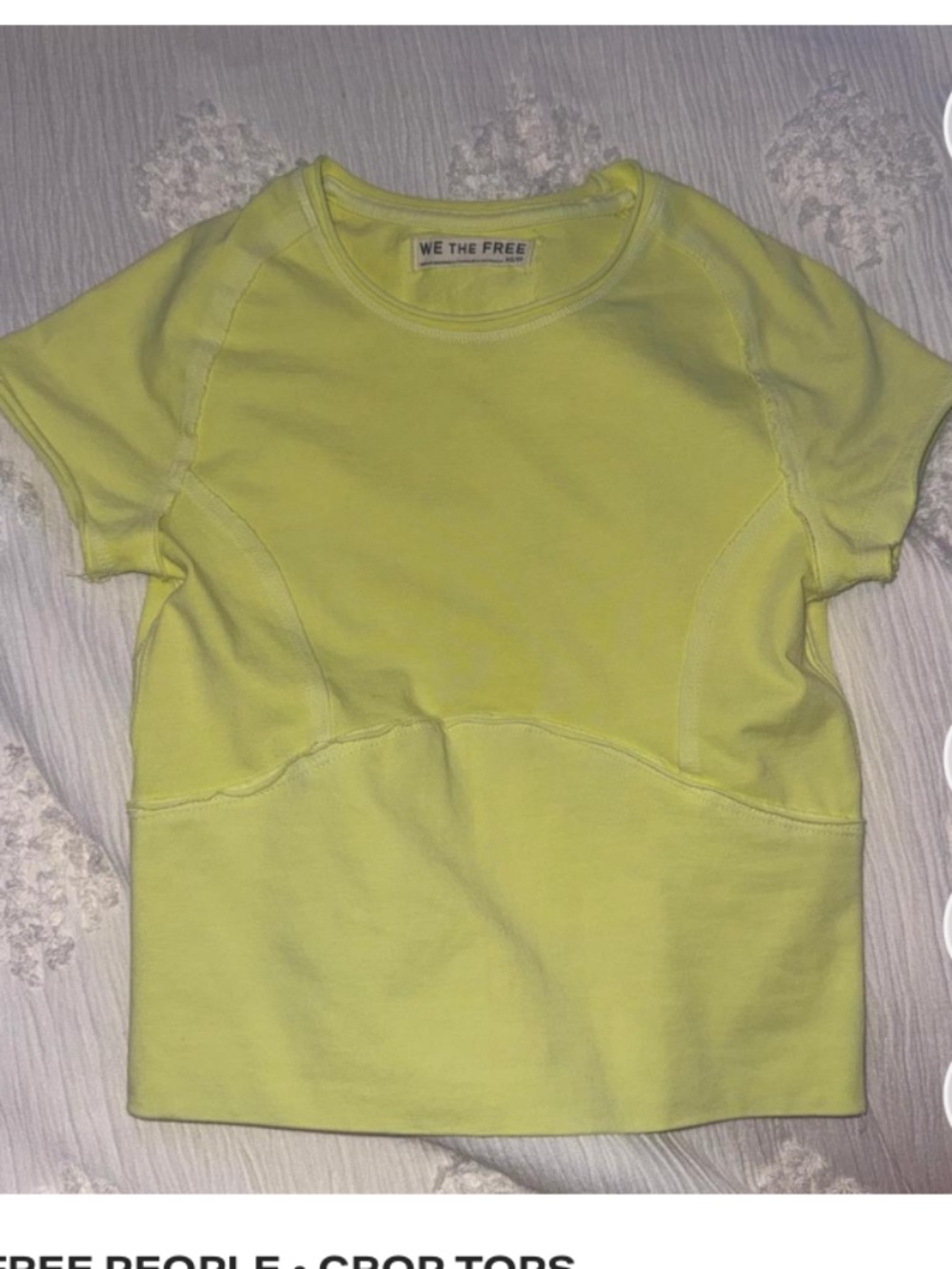 free people we the free yellow highlighter protagonist top xs